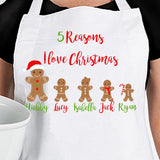 Reasons I Love Christmas Apron