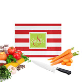 Red Stripe Cutting Board