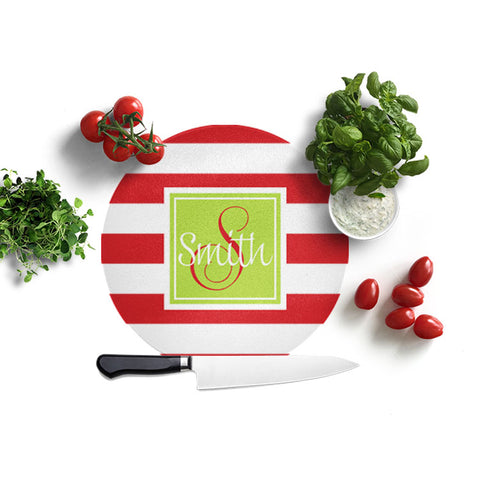 Red Stripe Cutting Board  