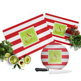 Red Stripe Cutting Board