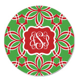 Red Monogrammed Cookie Tin  