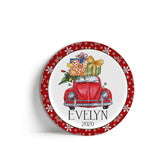 Christmas VW Beetle Plate