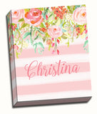 Personalized Watercolor Flower Art