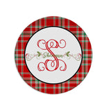 Tartan Plaid Christmas Plate