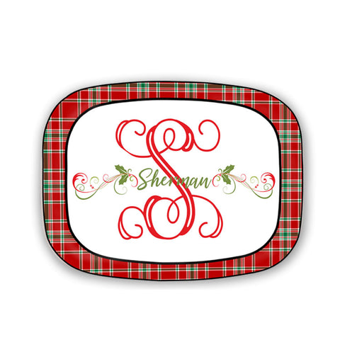 Tartan Plaid Serving Platter