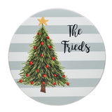 Personalized Christmas Tree Cookie Tin