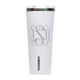 Monogram White Corkcicle Tumbler
