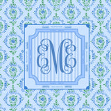 neoprene mahjong playing mat blue and green
