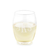 Personalized Acrylic Heavy Base Stemless Wine Glass