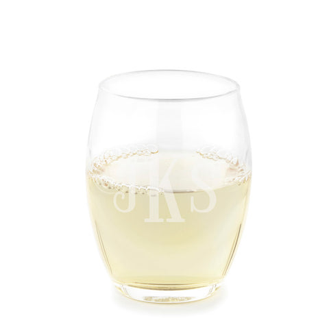 Personalized Acrylic Heavy Base Stemless Wine Glass