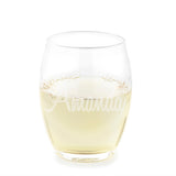 Personalized Acrylic Heavy Base Stemless Wine Glass