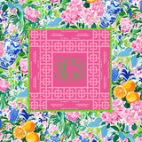 Tropical Floral Mahjong Mat