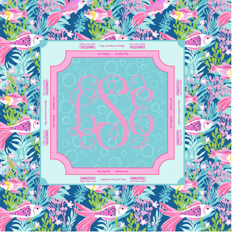 Mahjong Mat - Koi Fish