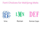 Tropical Floral Mahjong Mat