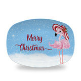 Christmas Flamingo Serving Platter