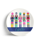 Personalized Colorful Nutcracker Christmas Plate