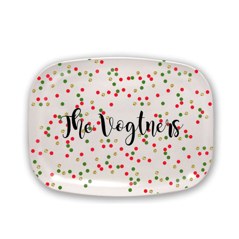 Personalized Christmas Cheese Platter  