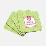 Double Happiness Christmas Coasters