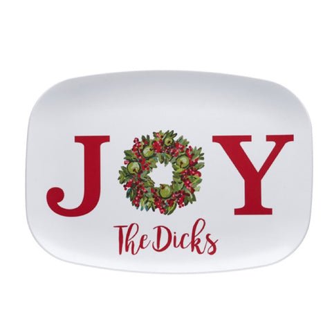 Personalized Christmas Joy Serving Platter  