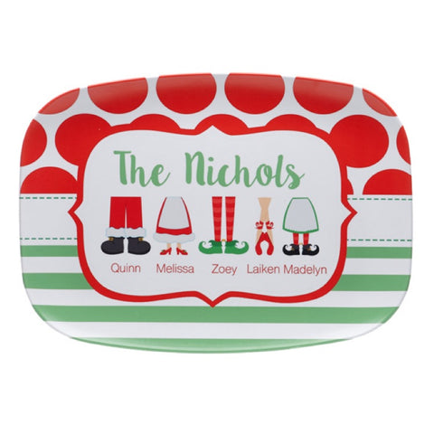Personalized Family Christmas Platter  