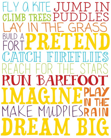 Jump In Puddles Canvas Wall Art  