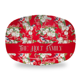 Floral Robin Personalized Platter
