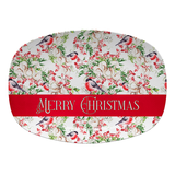 Floral Robin Personalized Platter