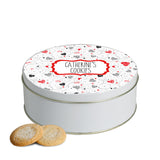 Personalized Scribble Heart Cookie Tin