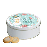 Snowman with Bird Personalized Christmas Cookie Tin