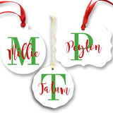 Personalized Christmas Ornaments  