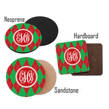 selection of Christmas Gifts Monogrammed Coasters