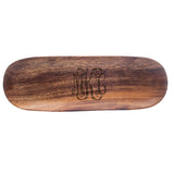 Engraved Oval Wood Tray  