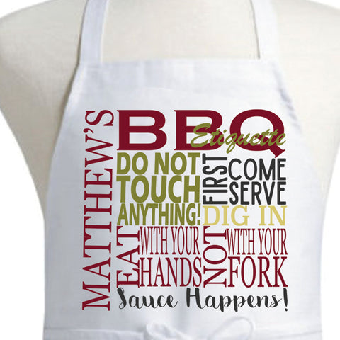 Personalized BBQ Apron  