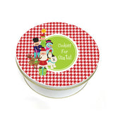 Personalized Kids Christmas Cookie Tin  