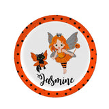 Personalized Girl Halloween Plate