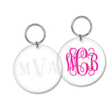engraved key chain or vinyl decal keychain