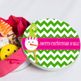 Personalized Snowman Cookie Tin  