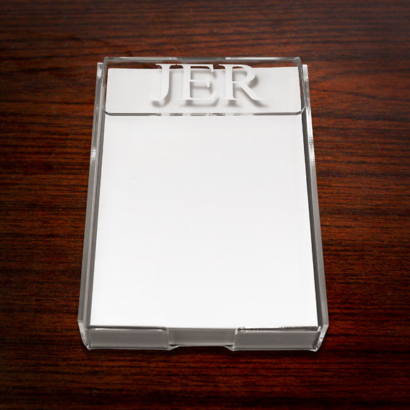 Monogrammed Acrylic Note Holder Mad For Monograms