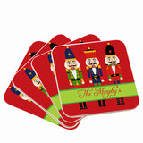 Personalized Nutcracker Christmas Coaster Set  