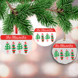 Personalized Topiary Christmas Ornament  