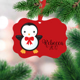 Personalized Penguin Ornament  