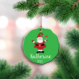 Personalized Santa Claus Ornament  
